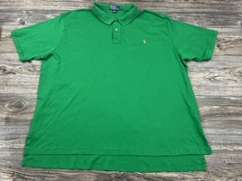 Vintage Polo By Ralph Lauren Men&#39;s Polo Shirt Kelly Green  Short Sleeve Size 4XL - £22.49 GBP
