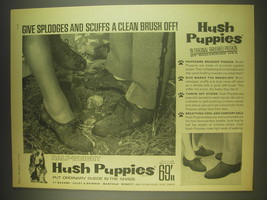 1963 Hush Puppies Shoes Advertisement - Give splodges and scuffs a brush off! - £14.62 GBP
