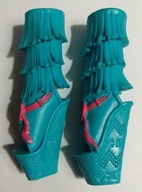 Monster High Doll Isi Dawndancer Brand Boo Students Deer Pair of Teal Boots - $20.35 CAD