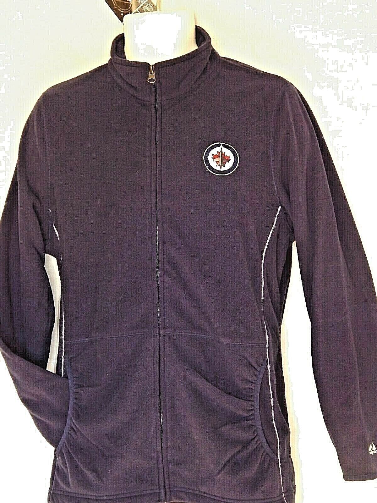 Primary image for Women's Jacket Winnipeg Jets Fleece Zip up Size Large NEW Majestic NHL Coat
