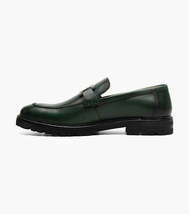 Stacy Adams Hale Moc Toe Bit Slip On Walking Shoes Green 25678-300 image 2