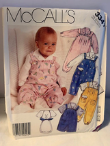 McCall&#39;s Infant overalls short, shirt pattern size sm to lg 3341 - uncut - £4.99 GBP