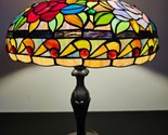 J.J. Peng - 20&quot; Stained Glass Grand Mosaic Table Lamp - $386.99