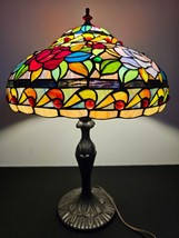 J.J. Peng - 20&quot; Stained Glass Grand Mosaic Table Lamp - £304.31 GBP
