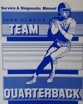 John Elway&#39;s Team Quarterback Arcade Manual Original Game Service 1988 Leland - £15.96 GBP