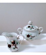 Vintage Pine Cone Creamer and Covered Sugar Set - $19.80