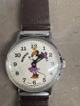 Vintage Bradley Walt Disney’s Minnie Mouse Watch Swiss Made Manual Wind - £36.84 GBP