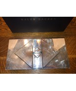 Vintage Ralph Lauren Arnett Silver Plated Wood Linded 2 Piece Box 11 x 6... - $275.00