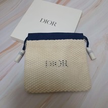 Christian Dior Beauty Mesh drawstring pouch Novelty Makeup Bag gift 20cm x 20cm - £64.22 GBP