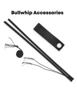 Cowhide Leather Holster Bullwhip Holder, Black Cracker and Poppers Acces... - $14.72