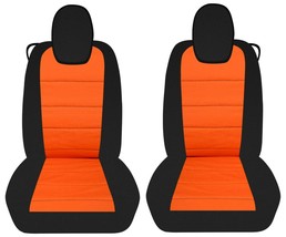 Fits 2010-2015 Chevy Camaro  Front set car seat covers    black and orange - £70.28 GBP