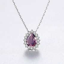 Pendant Silver S925 Necklace Women&#39;s Diamond Clavicle Chain Design Sense First - £13.41 GBP