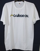 NWOT Los Angeles Chargers Men&#39;s SS White Charge On T-Shirt NFL, 2XL - £7.99 GBP