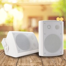 Emb Es502 500 Watts 2-Way 5 Point 25&quot; Outdoor Indoor Speakers With, White. - $90.93