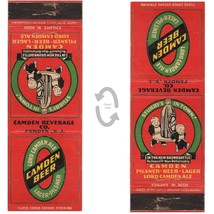 Vintage Matchbook Cover Camden Beer 1930s Camden NJ Lord Camden Ale brewery - $17.81