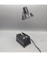 Vintage Desk Lamp Black Mobilite HI LO Adjustable 15&quot; MCM Atomic Space Age - $541.90 MXN