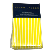 New~ Ralph Lauren *Queen Extra Deep Fitted Sheet Bengal Stripe Yellow Slicker - £78.53 GBP