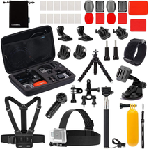 Action Camera Accessory Kit for Gopro Hero Black Silver 12 11 10 9 8 7 6 5 4 Ses - £31.21 GBP