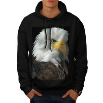 Wellcoda Eagle Photo Wild Animal Mens Hoodie, Eye Casual Hooded Sweatshirt - £25.32 GBP+
