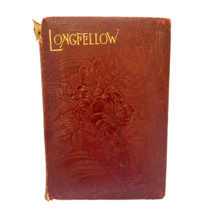 Antique Embossed Red Leather Longfellow Poems and Ballads Book 1890 - $18.99