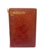 Antique Embossed Red Leather Longfellow Poems and Ballads Book 1890 - $18.99