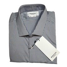 Ministry of Supply Blue / Purple Check Aero Dress Shirt XL Slim New - $53.13