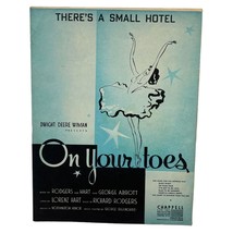 There&#39;s a Small Hotel Vintage Piano Sheet Music 1936 On Your Toes Lorenz Hart - £6.37 GBP