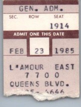 Zebra Concert Ticket Stub February 23 1985 Elmhurst New York - £27.17 GBP