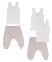 Girl 100% Cotton Infant Tank Tops and Joggers Large - $35.09