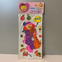 Vintage 1976 Imperial Happy Cuties Puffy Fun Stickers - £15.97 GBP