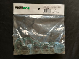 DeerFos - 2&quot; TR 80 Grit Quick Change Disc Zirconia Alumina - 25 Ea Box - £14.03 GBP