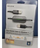 BELKIN Easy Transfer Cable for Windows 7 USB 2.0 8ft /2.4m New Sealed PC... - £9.38 GBP
