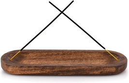 Incense Burner Stick Holder Ash Catcher Wooden Handmade Modern Gift Wood... - $11.88