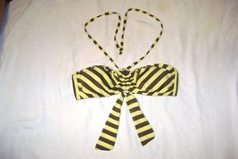 Ella Moss isla bikini top   Yellow and Brown stripes   Size Medium - £10.37 GBP