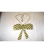 Ella Moss isla bikini top   Yellow and Brown stripes   Size Medium - £10.21 GBP