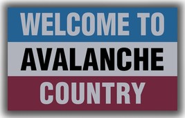 Colorado Hockey Team Memorable Flag 3x5ft Avalanche Welcom  - $18.00
