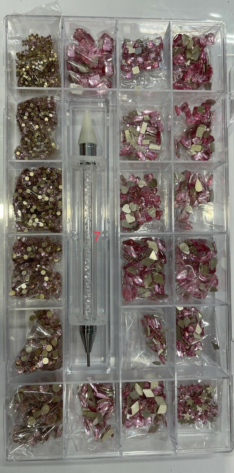 Galaxy Nail Art Rhinestones Flatback Crystal Multi Shapes Box Kit 7828 PCS Item image 14