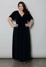 Sexy SWAK Designs Classic Maxi Party Dress, Glam Plus, Black, Eggplant or Red - £39.28 GBP