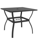 Patio Table Anthracite 32.1&quot;x32.1&quot;x28.3&quot; Steel - $401.65 CAD