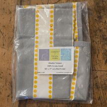 LIZ AND ROO Gray &amp; Yellow Striped Window Valance - $37.62