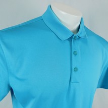 Nike Golf Dri-Fit Men Blue Golf Polo Shirt Standard Fit Sz L - $22.99