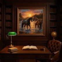 Diamond Art kit Horses 30cm x 30cm UK sales only - $17.00