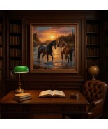 Diamond Art kit Horses 30cm x 30cm UK sales only - $17.00