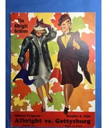 1939 ALBRIGHT VS GETTYSBURG COLLEGE OFFICIAL FOOTBALL GAME PROGRAM - $49.48