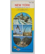 Vintage Sunoco Sun Gas  Oil DX Road Map - New York Metropolitan - £7.07 GBP