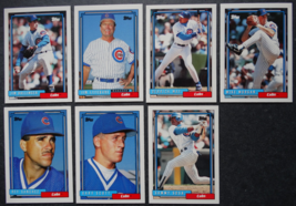 1992 Topps Traded Chicago Cubs Team Set of 7 Baseball Cards - £4.70 GBP