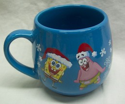 Christmas Holiday Spongebob Squarepants &amp; Patrick Star 3&quot; Drinking Mug Cup - £15.78 GBP