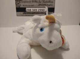 Ty Beanie Babies Tan Horned Mystic The White Unicorn With Derby (Error) ... - £118.87 GBP