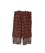 Anthropologie Womens Palazzo Pants Wide Leg Brown Boho Ethnic Design sz 22 - $25.16
