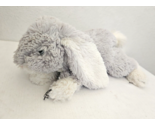 Jellycat London Floppy Loppy Bunny Rabbit Plush Stuffed Animal Grey Whie - $23.27